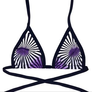TheLyte Couture Bikini Top HYPNOTIC BLOOM Size Large